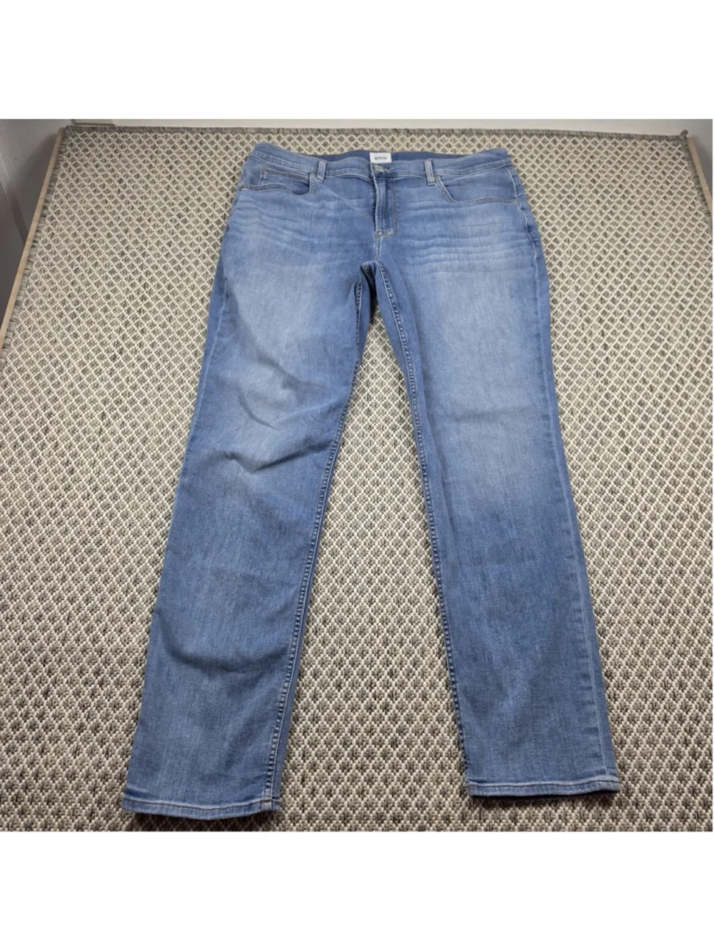 Hudson Blake Slim Straight Jeans Mens Size 38 Light Wash Premium Denim